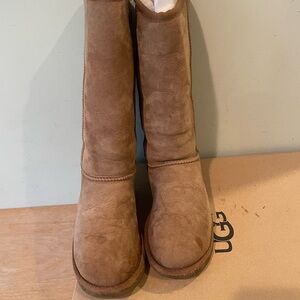 UGG Classic II Genunie Shearling lined Boot in Chestnut Suede